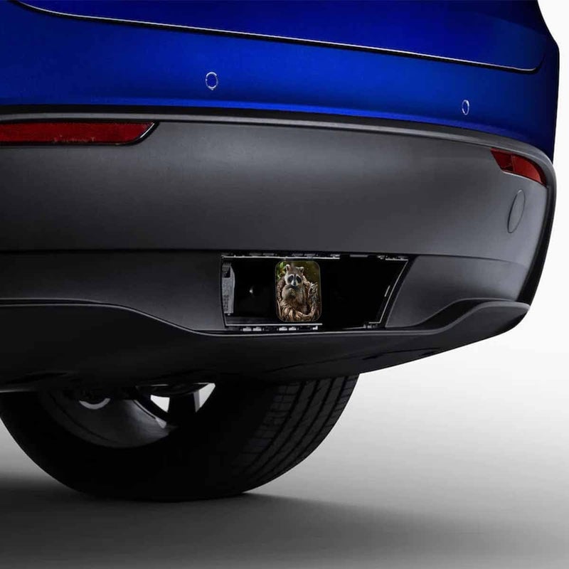 Beabes Raccoon 2" Hitch Cover Forest Animal Berries Owl Raccoon Hitch Tube Covers Keep Trailer Hitch Receiver Tube Clean and Protected for Sedans Tractors Trucks Cars - Image 4